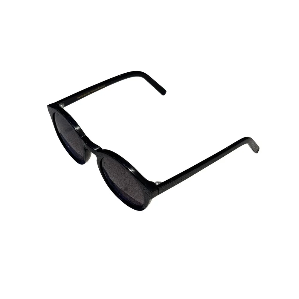 Monokel Eyewear Barstow Black Round Sunglasses Handcrafted
